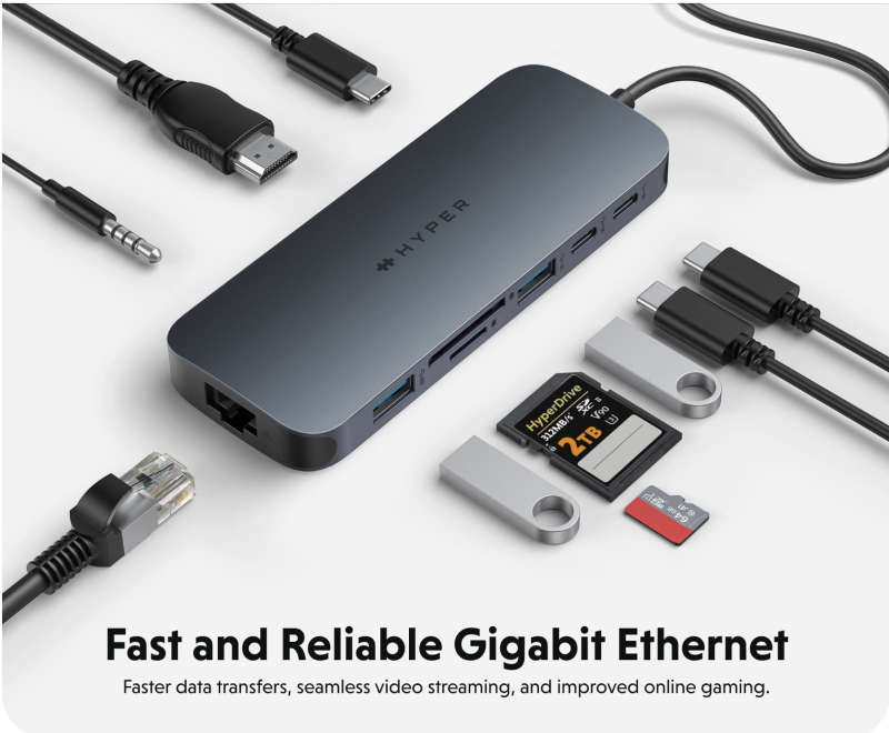 Hyper - HyperDrive Next​ 10 Port USB-C Hub - Midnight Blue - HD4005GL - Image 8
